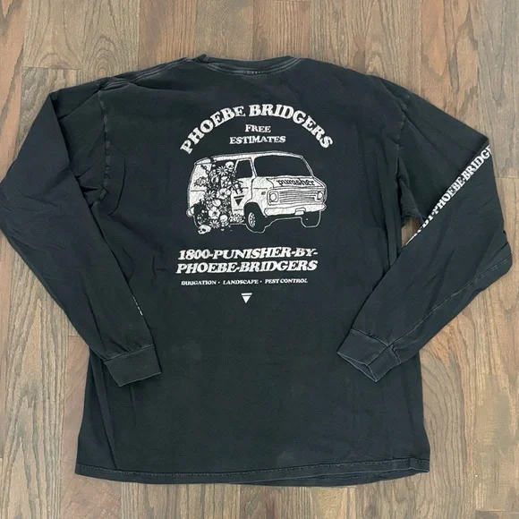 Phoebe Bridgers Black Long Sleeve TShirt - SIZE XL Punisher Album - Picture 3 of 8